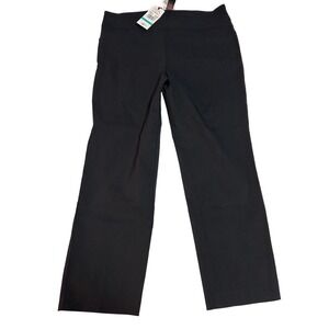 NWT Ruby Rd Black Ankle Pants Pull‎ On Comfort Waist Stretchy Women's Size 16